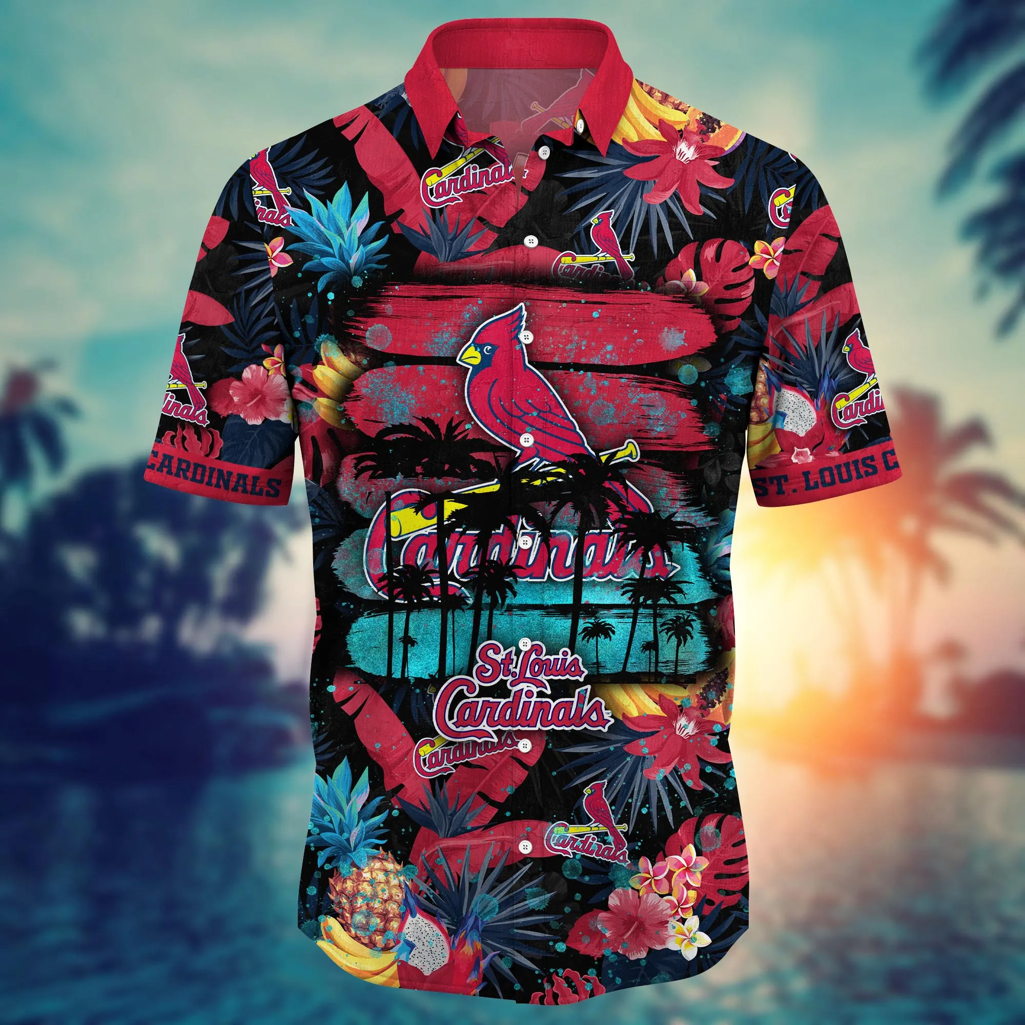 St. Louis Cardinals MLB Hawaiian Shirt Tan Lines Aloha Shirt