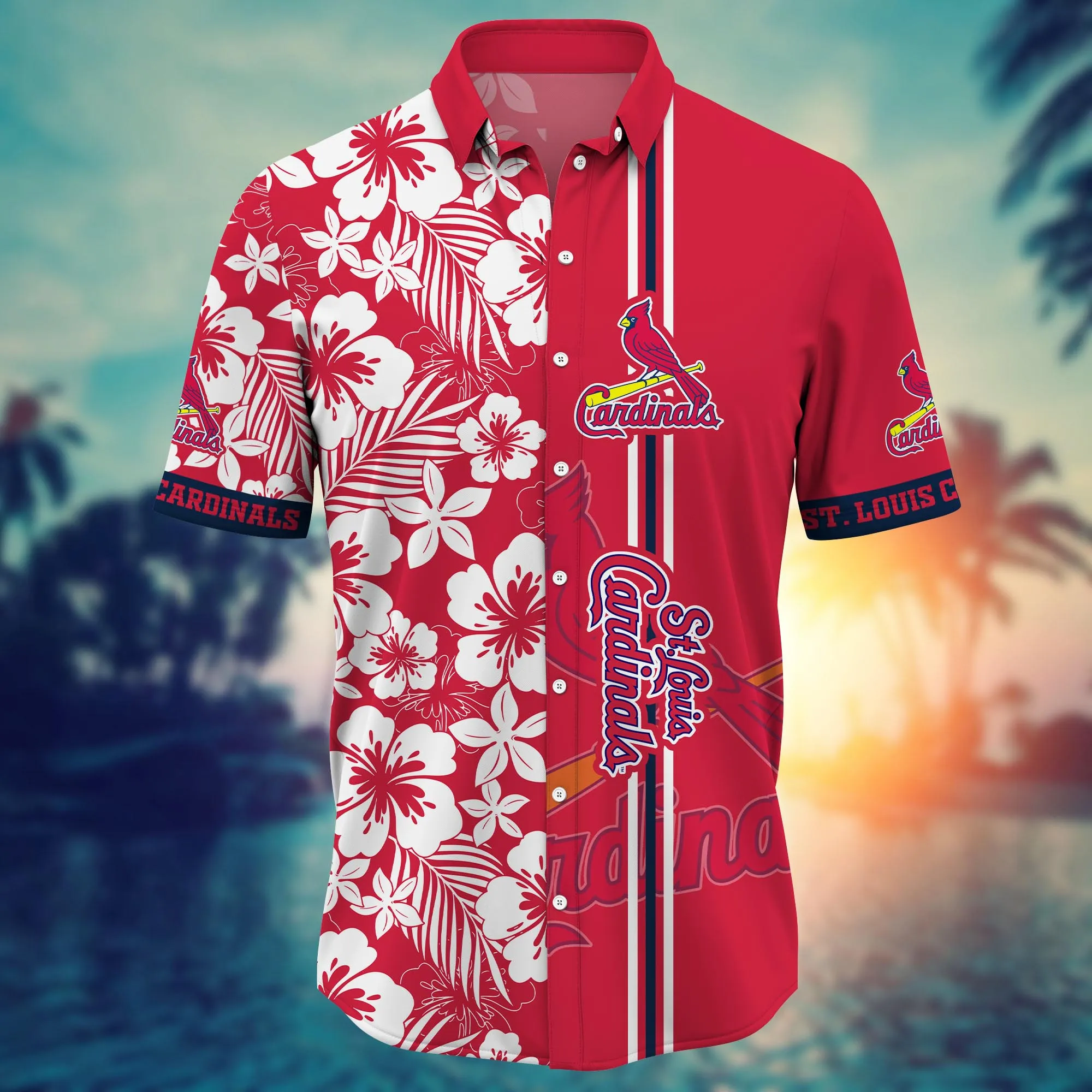 St. Louis Cardinals MLB Hawaiian Shirt Water Sportstime Aloha Shirt