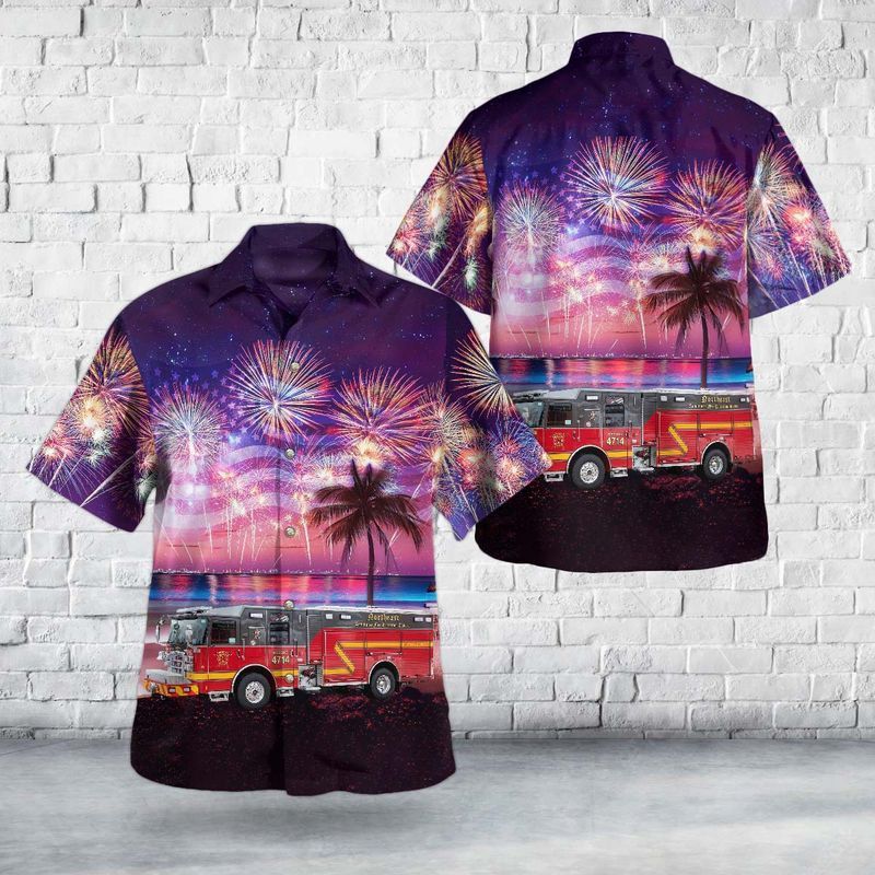 St. Louis, Missouri, Northeast Ambulance & Fire Protection District, 4Th Of July Trendy Hawaiian Shirt For Men And Women