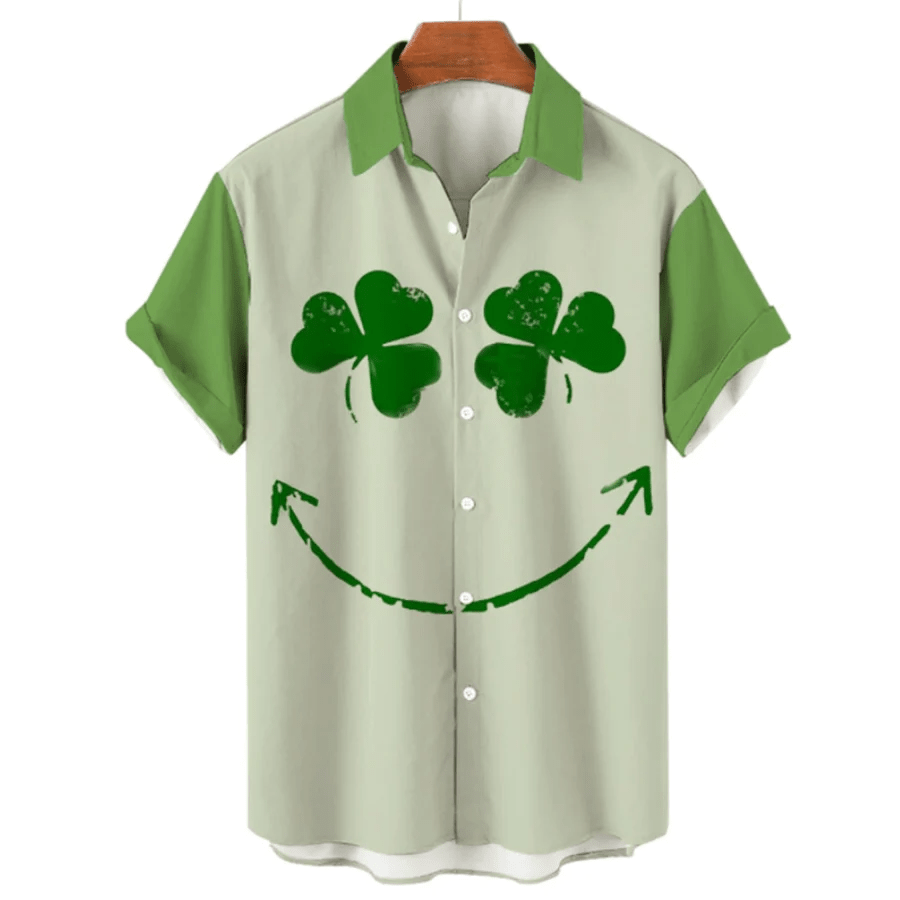 St. Patrick’s Trendy Hawaiian Shirt, Irish Hawaiian, Gift For Men