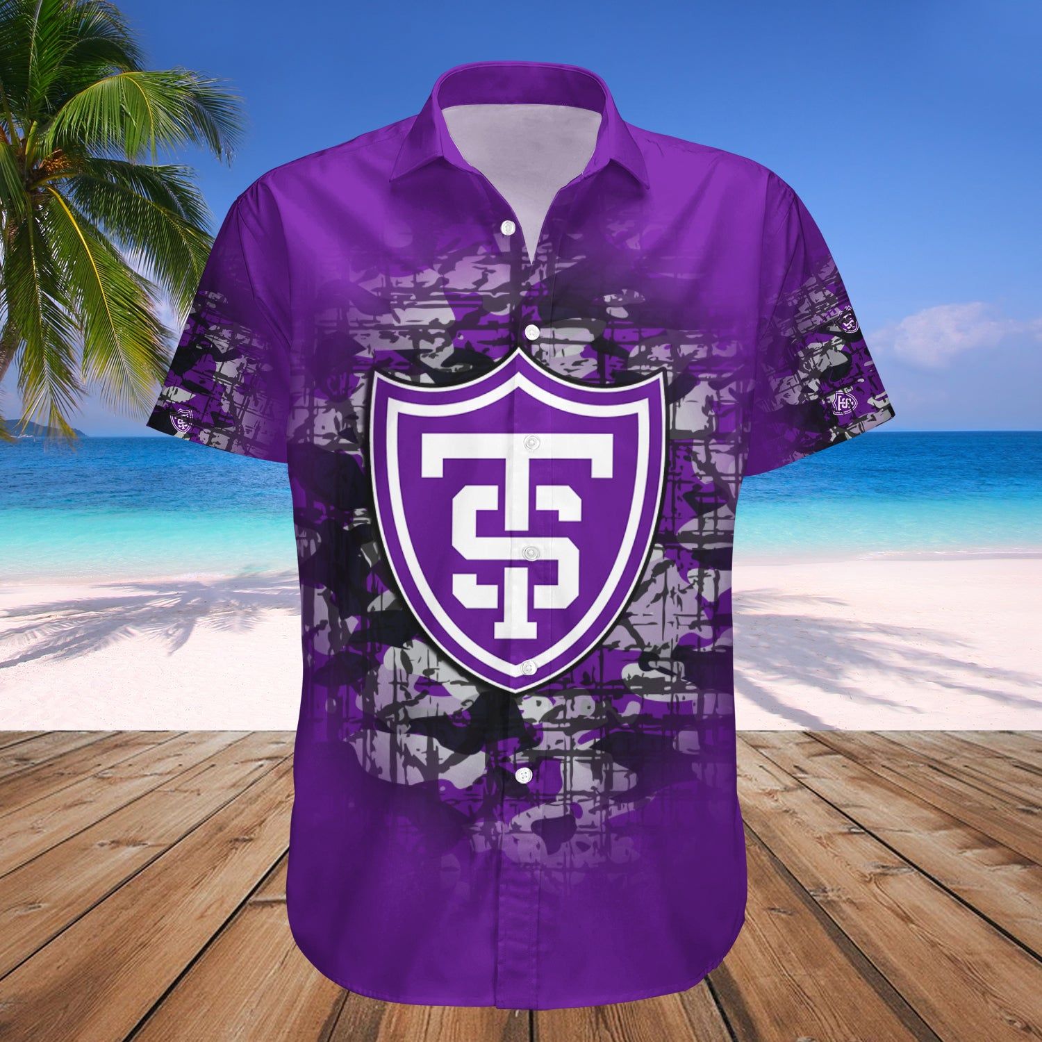St. Thomas Tommies Hawaii Shirt Camouflage Vintage – NCAA