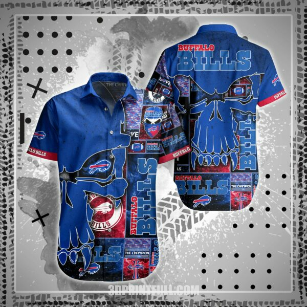 Stand Out with NFL Buffalo Bills Hawaiian Shirt: Short Style Hot Trending Summer Collection