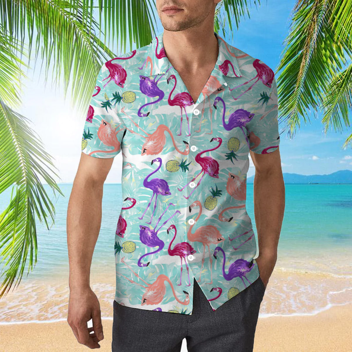 Stand Tall And Be A Fabulous Flamingo Funny Trendy Hawaiian Shirt For Aloha Shirt