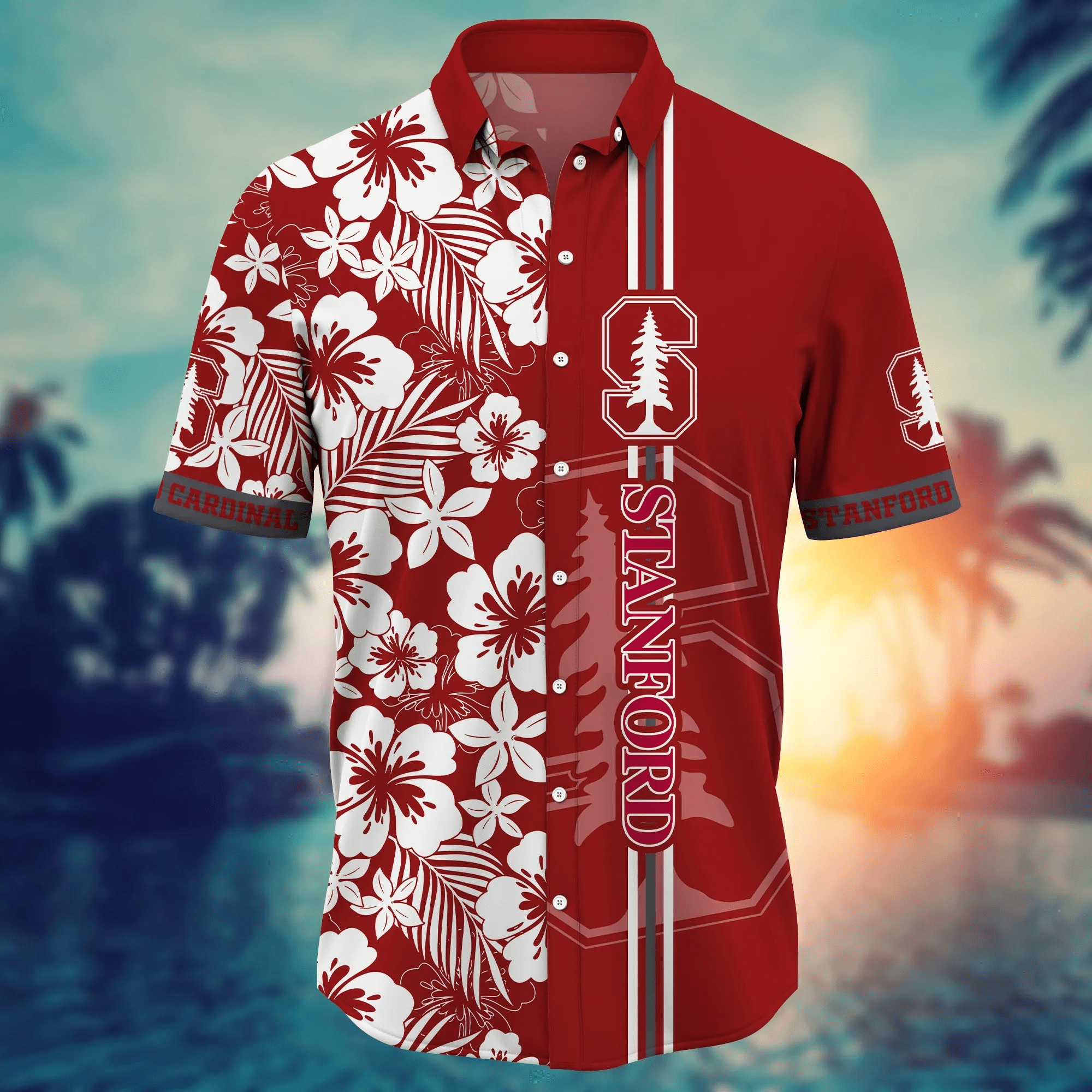 Stanford Cardinal NCAA Hawaiian Shirt Dry Seasontime Aloha Shirt