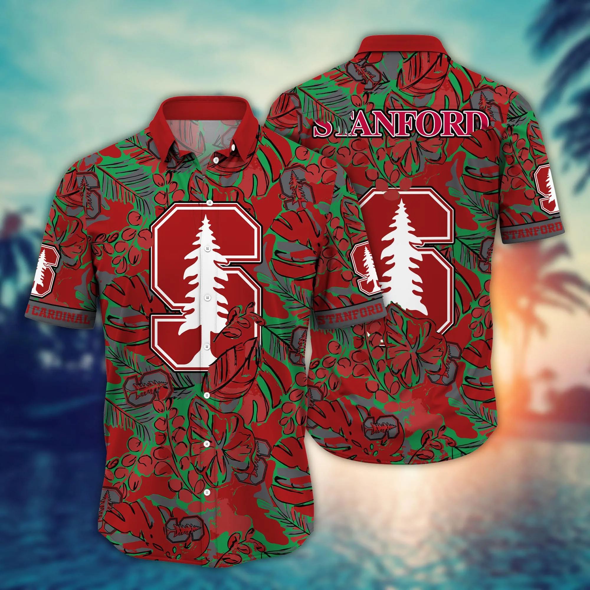 Stanford Cardinal NCAA Hawaiian Shirt Road Trips Aloha Shirt Stanford Cardinal NCAA Hawaiian Shirt Road Trips Aloha Shirt