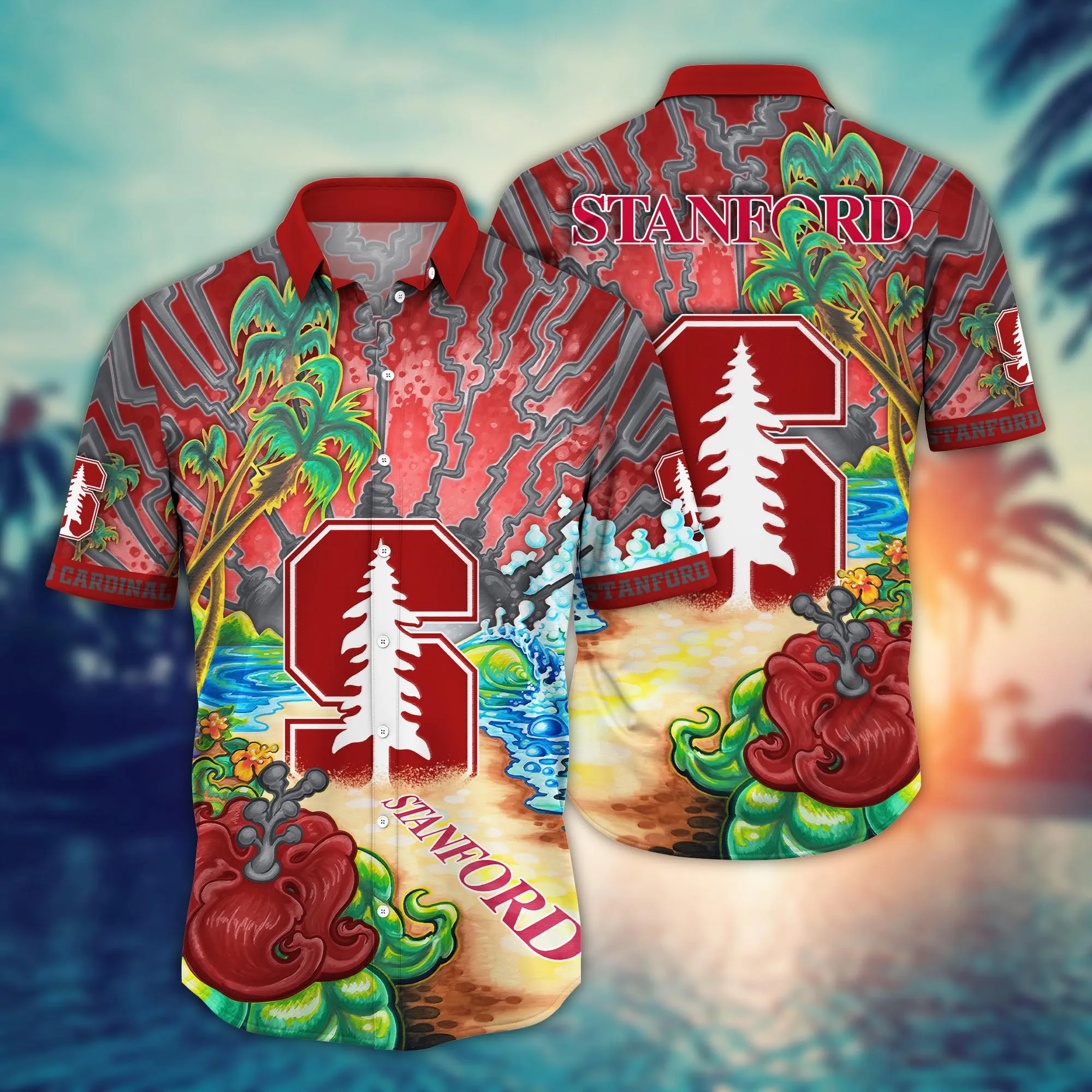 Stanford Cardinal NCAA Hawaiian Shirt Summer Fruitstime Aloha Shirt Stanford Cardinal NCAA Hawaiian Shirt Summer Fruitstime Aloha Shirt