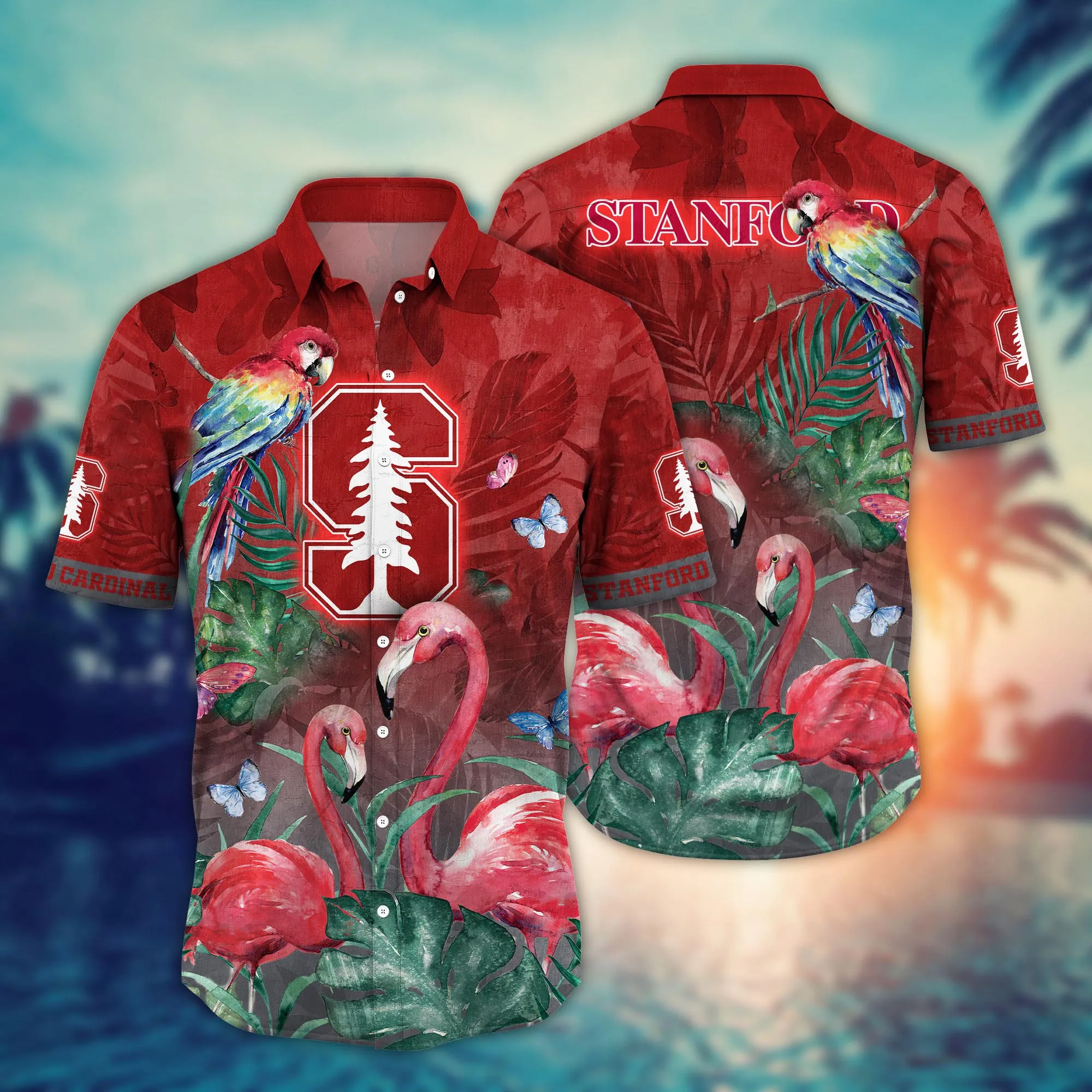 Stanford Cardinal NCAA Hawaiian Shirt Summer Nights Aloha Shirt Stanford Cardinal NCAA Hawaiian Shirt Summer Nights Aloha Shirt