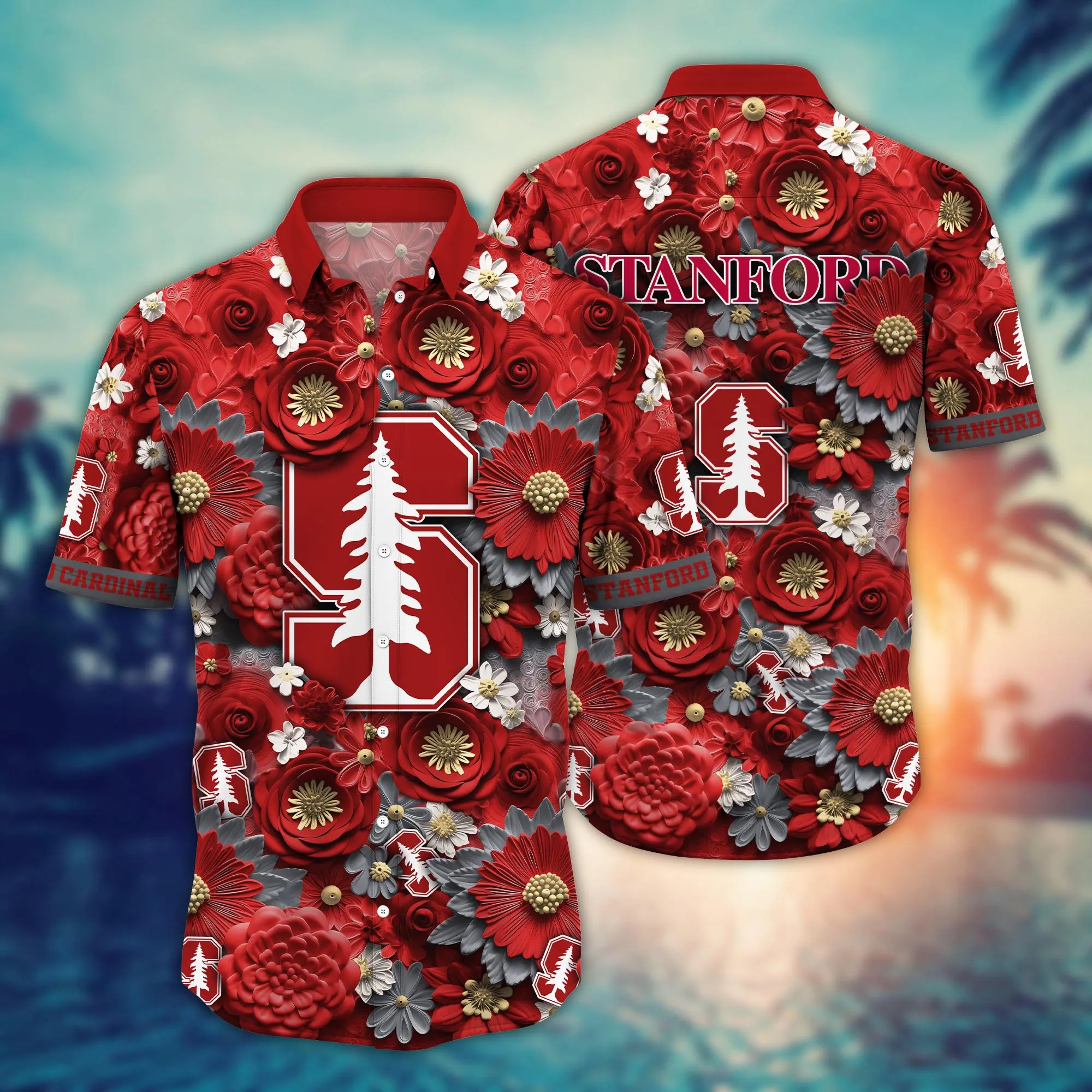 Stanford Cardinal NCAA Hawaiian Shirt Trending For This Summer Customize Shirt Any Team