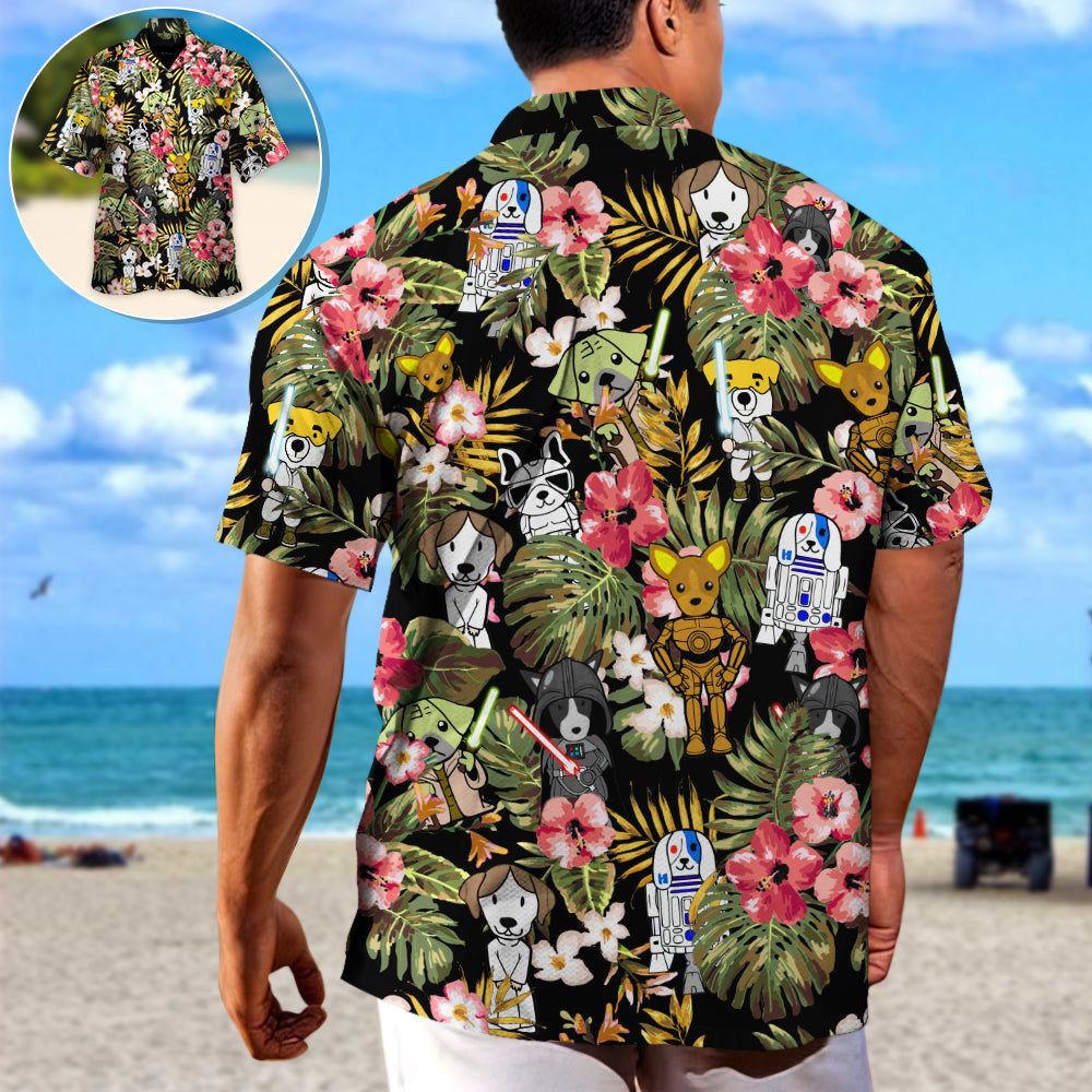 Star Dogs Tropical Hawaiian Shirt