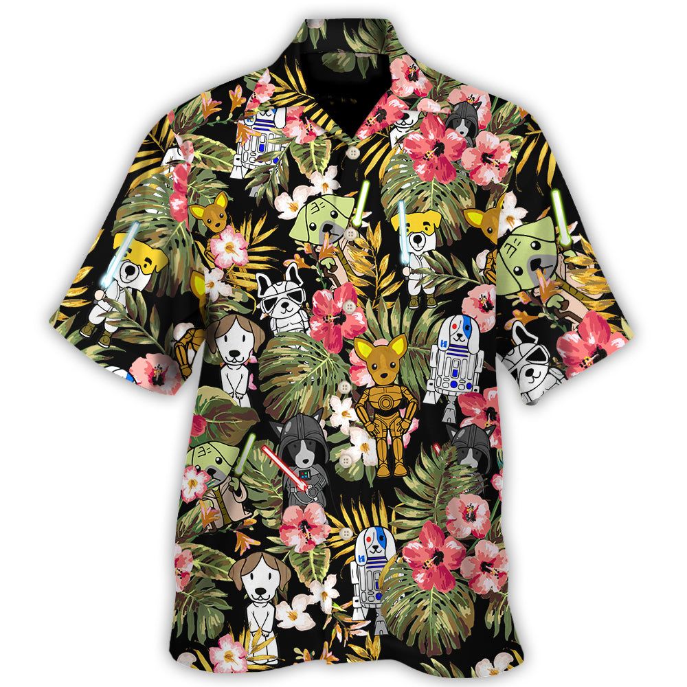 Star Dogs Tropical Hawaiian Shirt Star Dogs Tropical Hawaiian Shirt