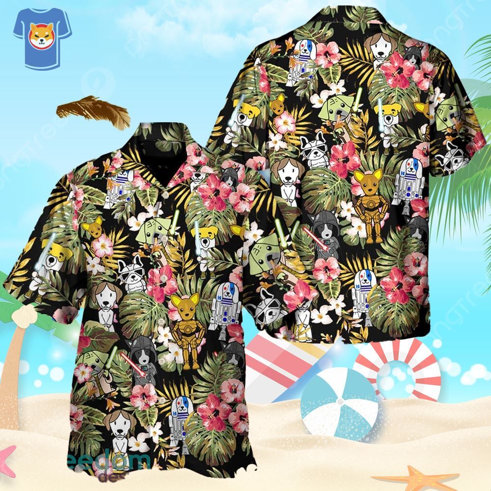 Star Dogs Tropical Hawaiian Shirt For Star Wars Movie Fans