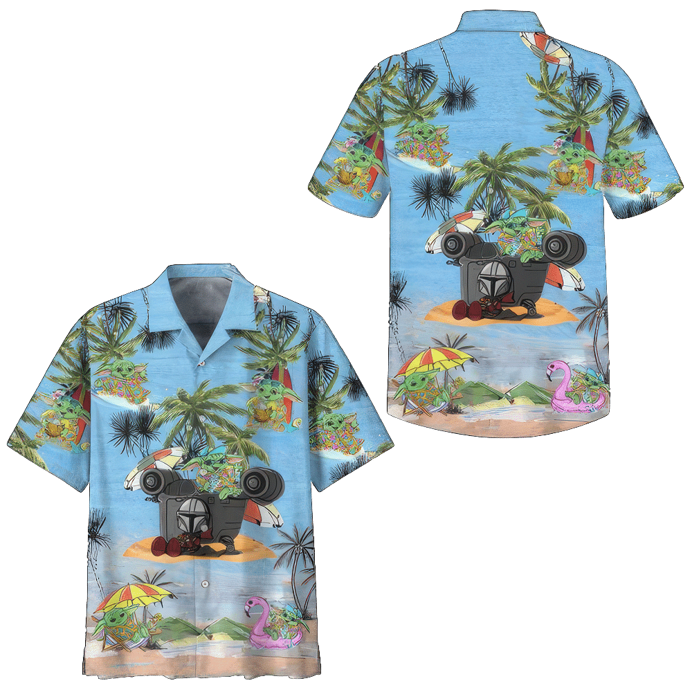Star Wars Baby Yoda Summer Time Hawaiian Shirt Ideal Gifts