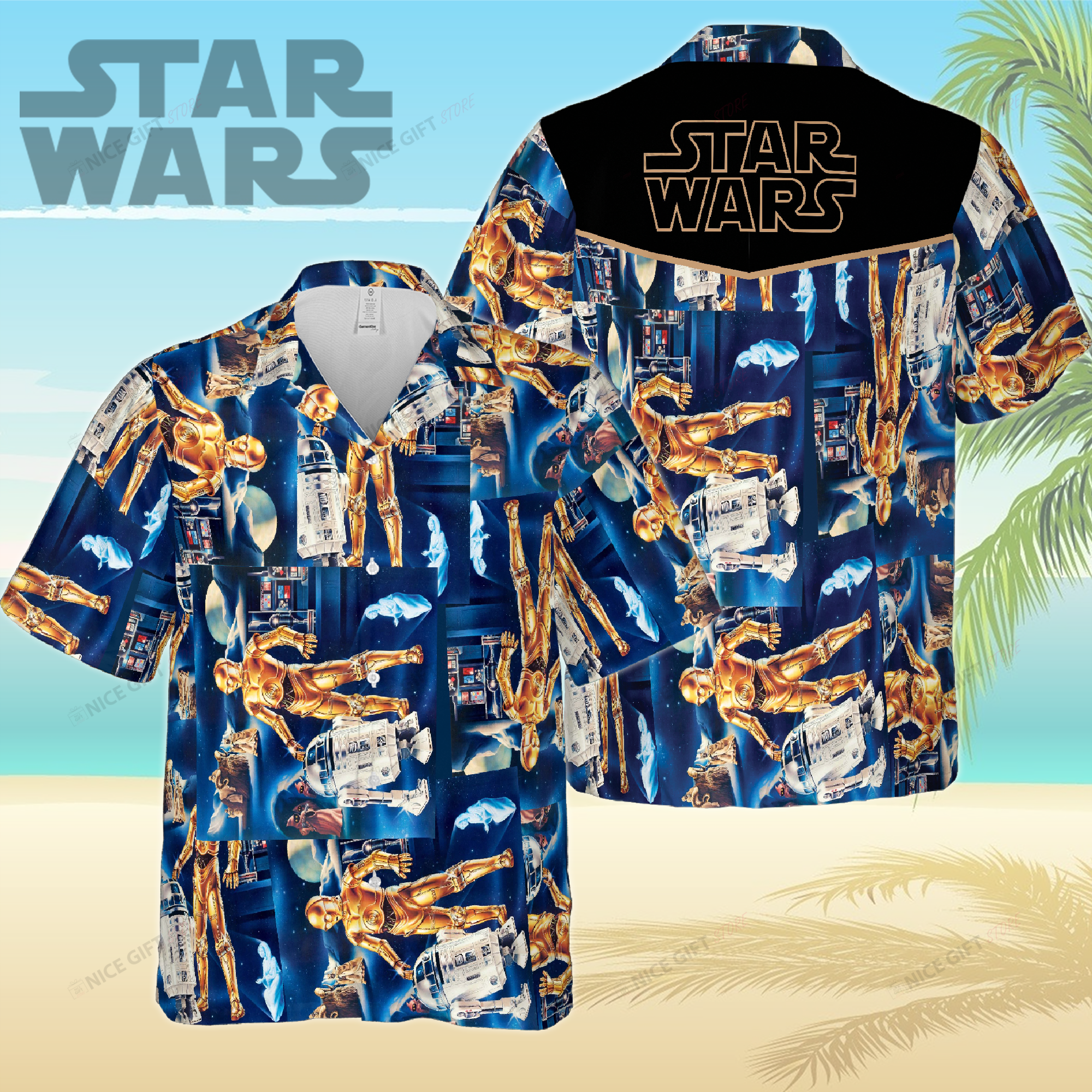 Star Wars Chronicles Emerge on Hawaiian 3D Shirt Canvas