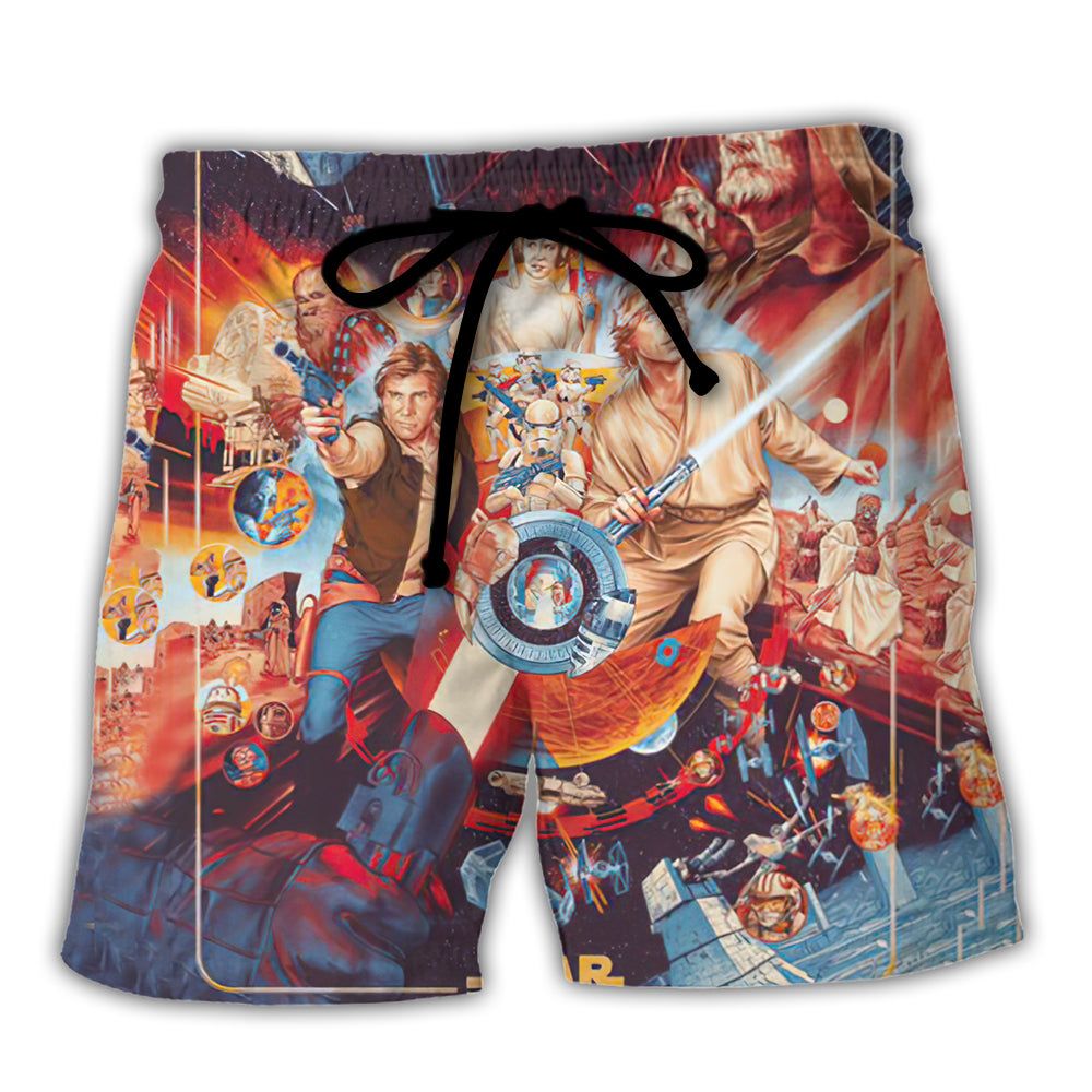Star Wars I Have A Very Bad Feeling About This Trendy Aloha Hawaiian Beach Shorts Star Wars I Have A Very Bad Feeling About This Trendy Aloha Hawaiian Beach Shorts