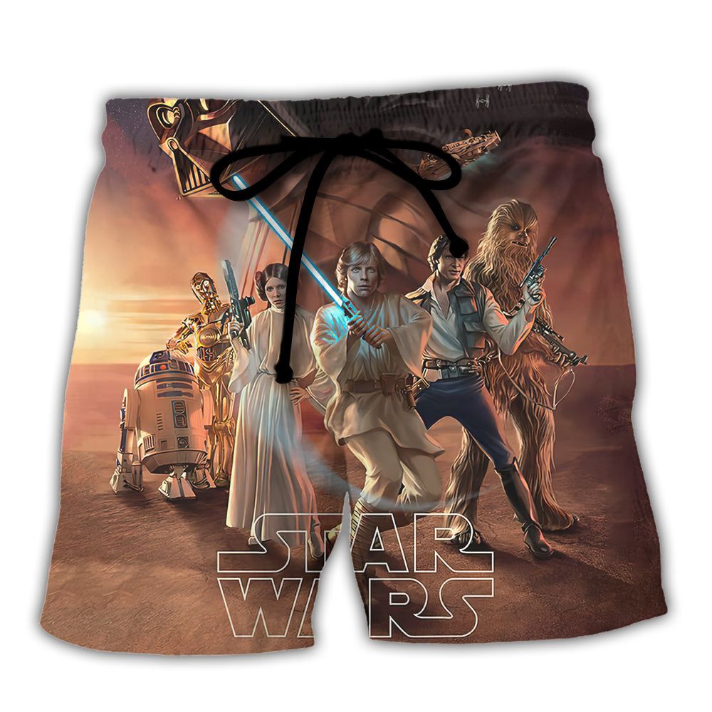 Star Wars No One’s Ever Really Gone Trendy Aloha Hawaiian Beach Shorts Star Wars No One’s Ever Really Gone Trendy Aloha Hawaiian Beach Shorts