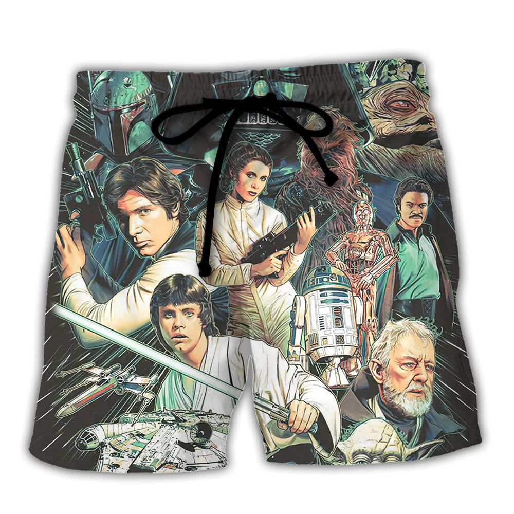 Star Wars Rebellions Are Built On Hope Trendy Aloha Hawaiian Beach Shorts Star Wars Rebellions Are Built On Hope Trendy Aloha Hawaiian Beach Shorts