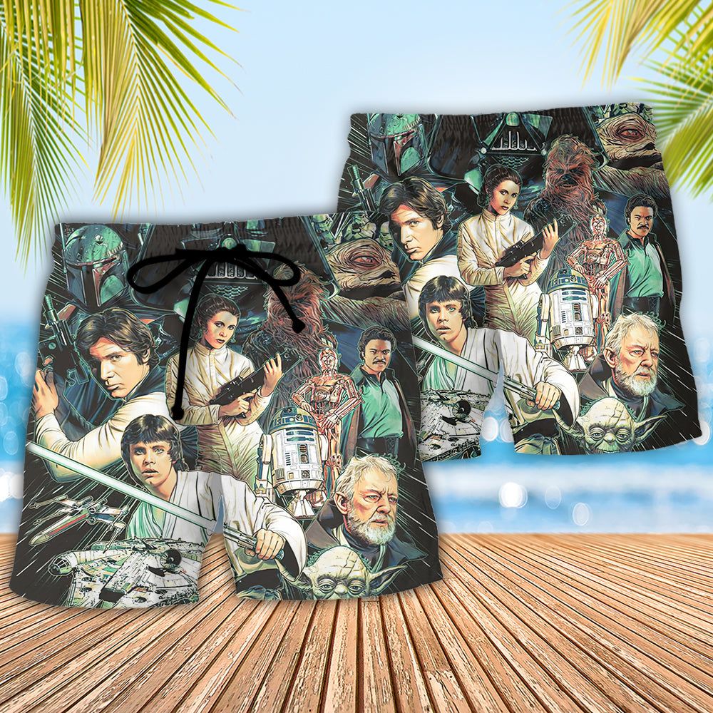 Star Wars Rebellions Are Built On Hope Trendy Aloha Hawaiian Beach Shorts