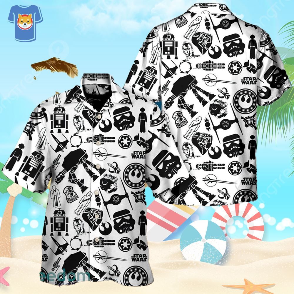 Star Wars Stick Cool Hawaiian Shirt For Star Wars Movie Fans