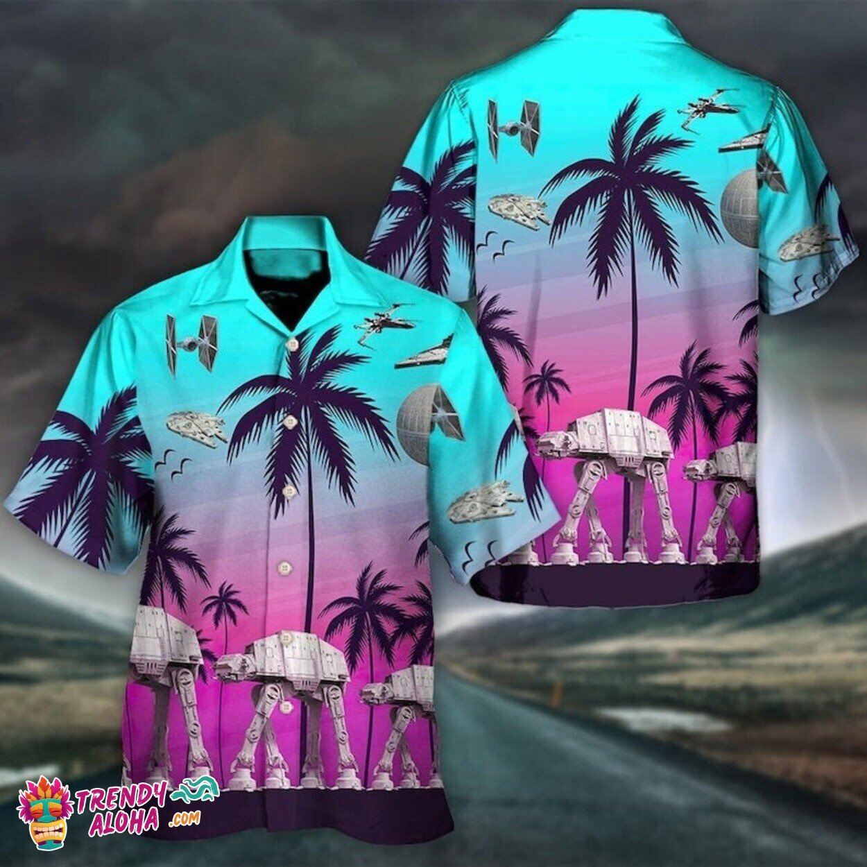 Star Wars Themed Summer Beach Hawaiian Shirt Yoda & Family