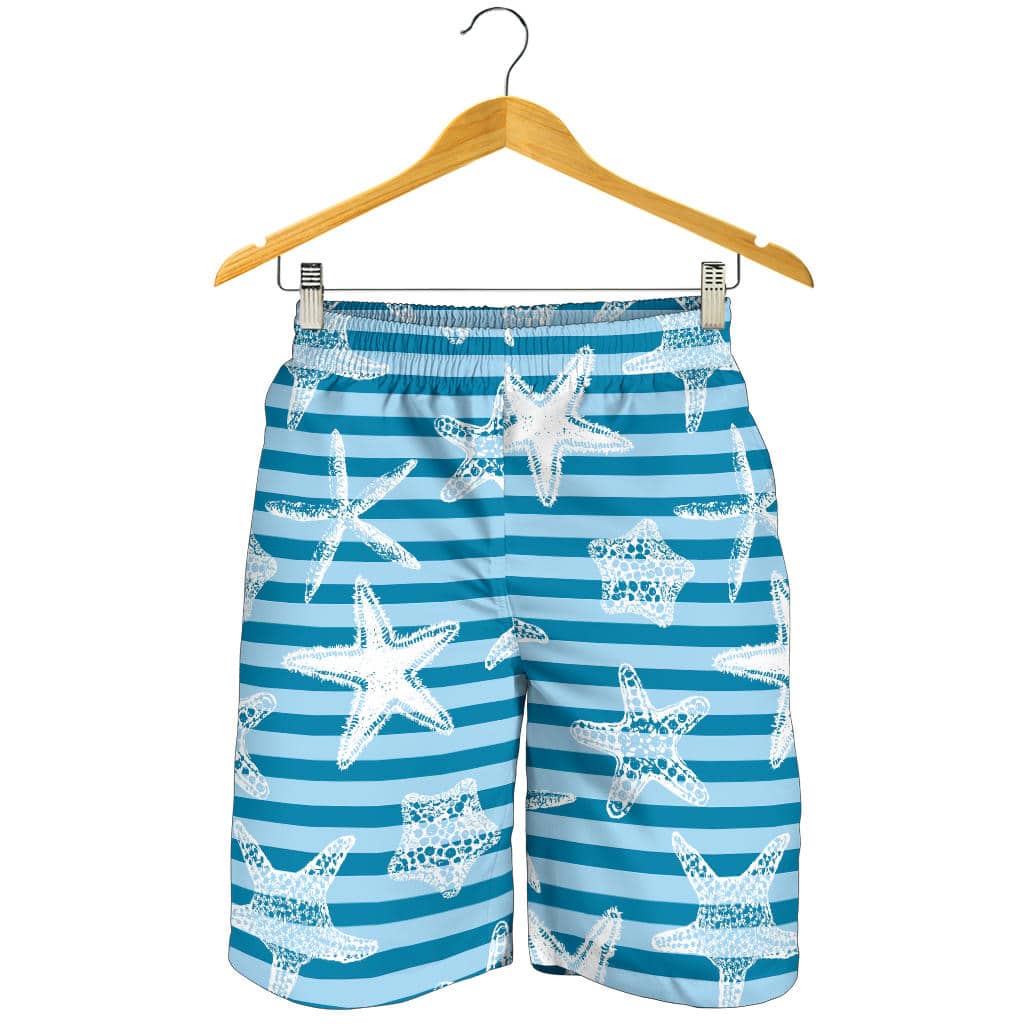 Starfish Blue Blackground For Men Women Kid Shorts