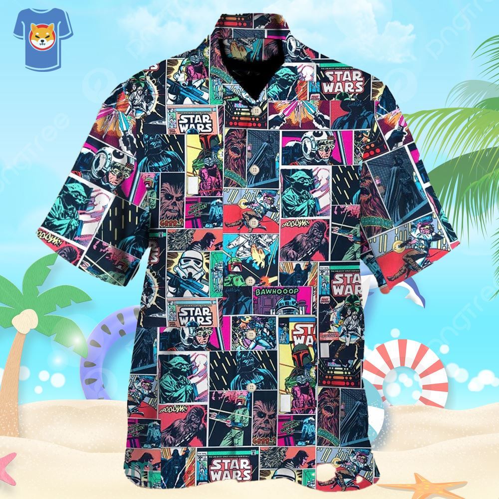 Starwars Cantina Hawaiian Shirt For Star Wars Movie Fans Starwars Cantina Hawaiian Shirt For Star Wars Movie Fans
