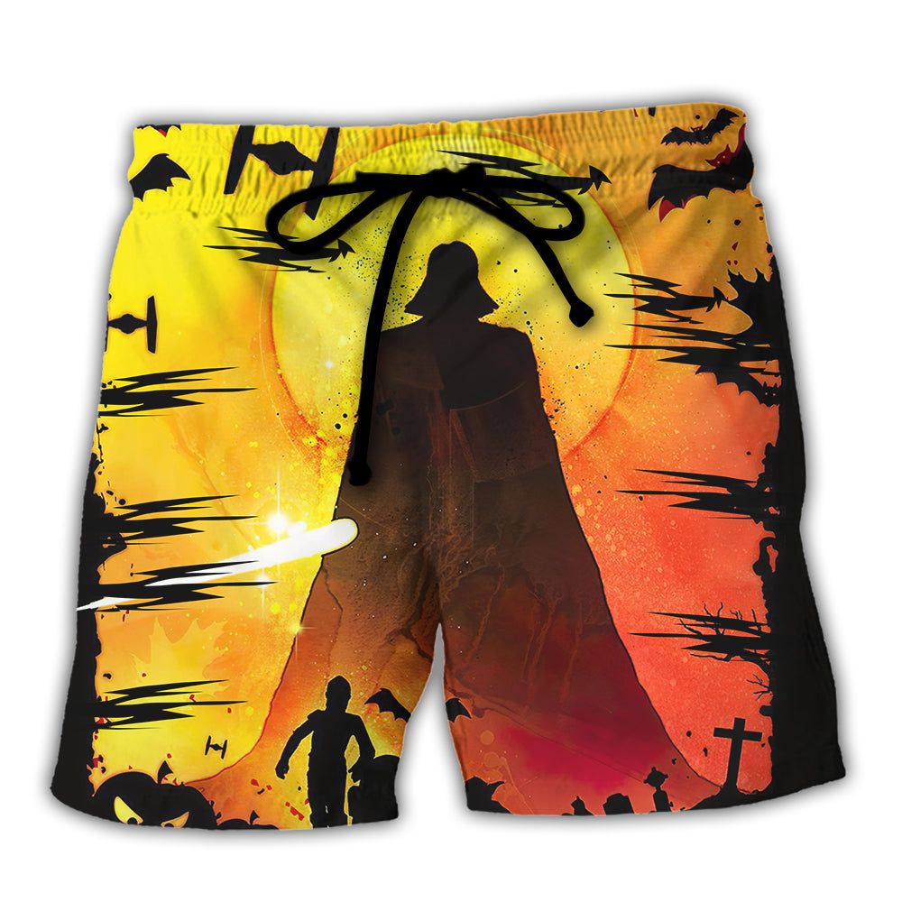 Starwars Darth Vader Halloween Trendy Aloha Hawaiian Beach Shorts Starwars Darth Vader Halloween Trendy Aloha Hawaiian Beach Shorts