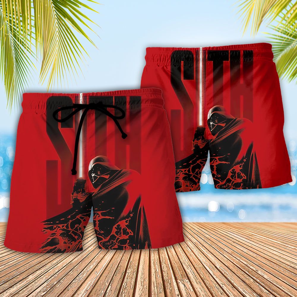 Starwars Darth Vader Sith Trendy Aloha Hawaiian Beach Shorts