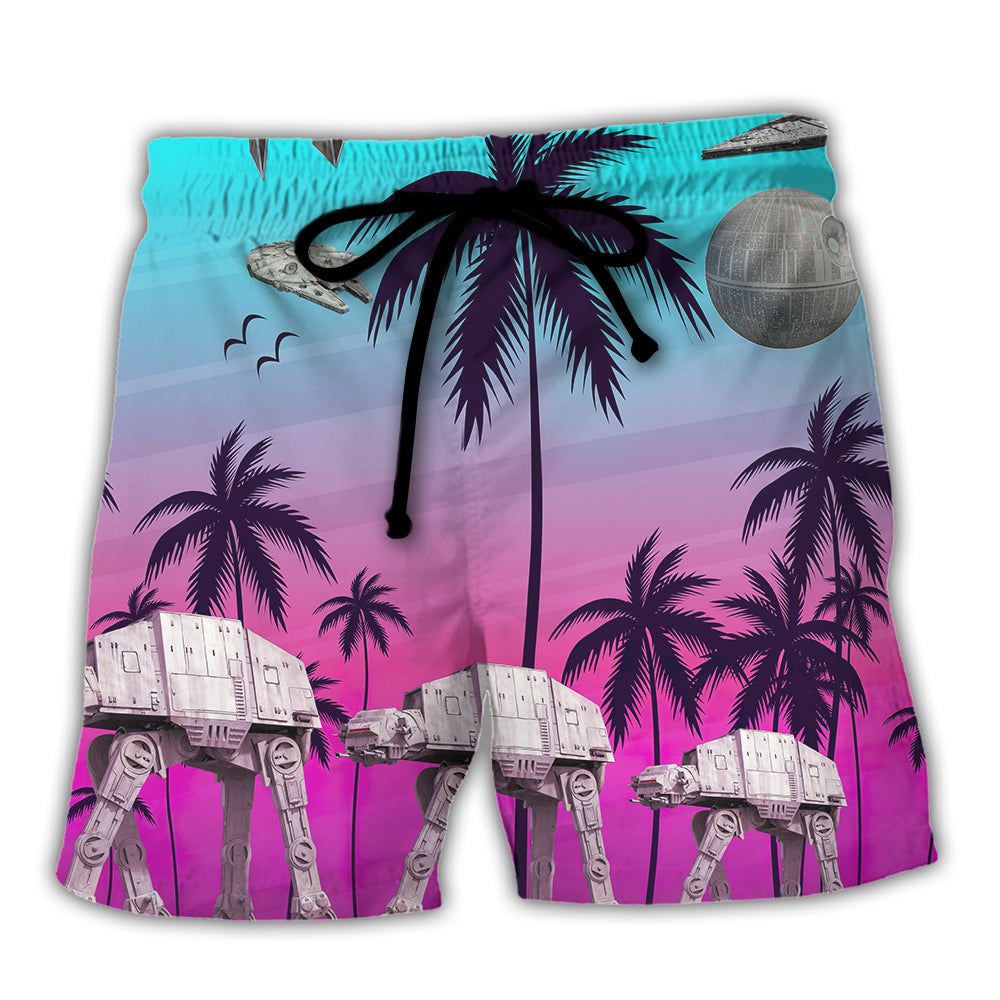 Starwars Summer Beaches Trendy Aloha Hawaiian Beach Shorts Starwars Summer Beaches Trendy Aloha Hawaiian Beach Shorts