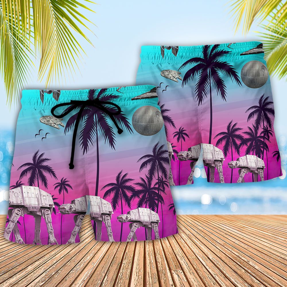 Starwars Summer Beaches Trendy Aloha Hawaiian Beach Shorts