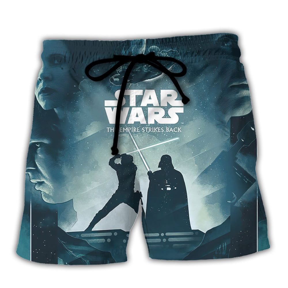 Starwars The Empire Strikes Back Trendy Aloha Hawaiian Beach Shorts Starwars The Empire Strikes Back Trendy Aloha Hawaiian Beach Shorts