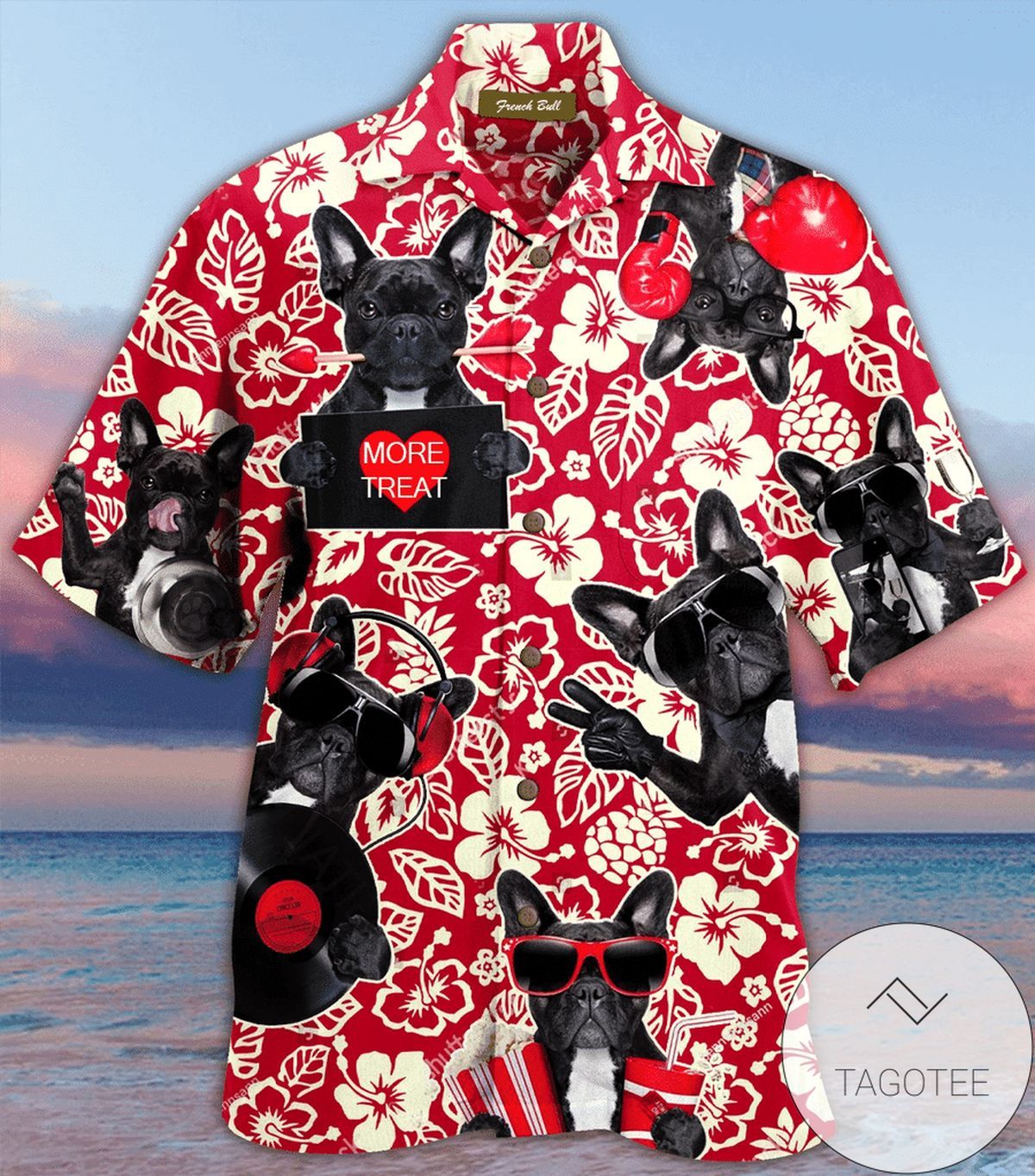 Stay Cool Frenchie Bulldog Elegance Hawaiian Shirt Collection Trendy