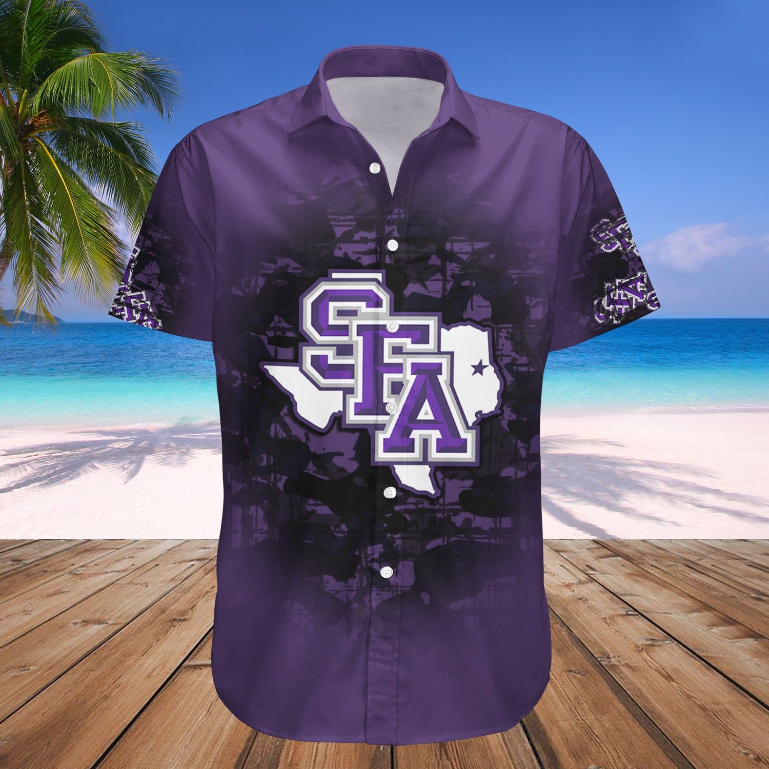 Stephen F. Austin Lumberjacks Hawaii Shirt Camouflage Vintage – NCAA