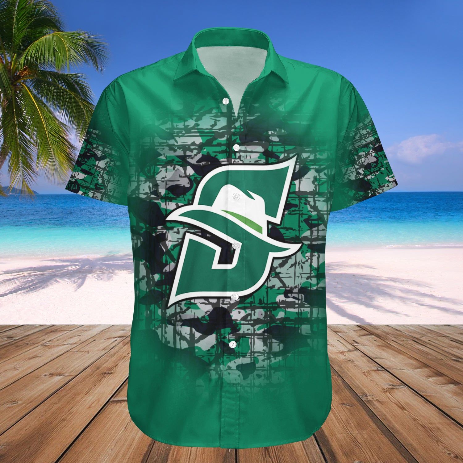 Stetson Hatters Hawaii Shirt Camouflage Vintage – NCAA