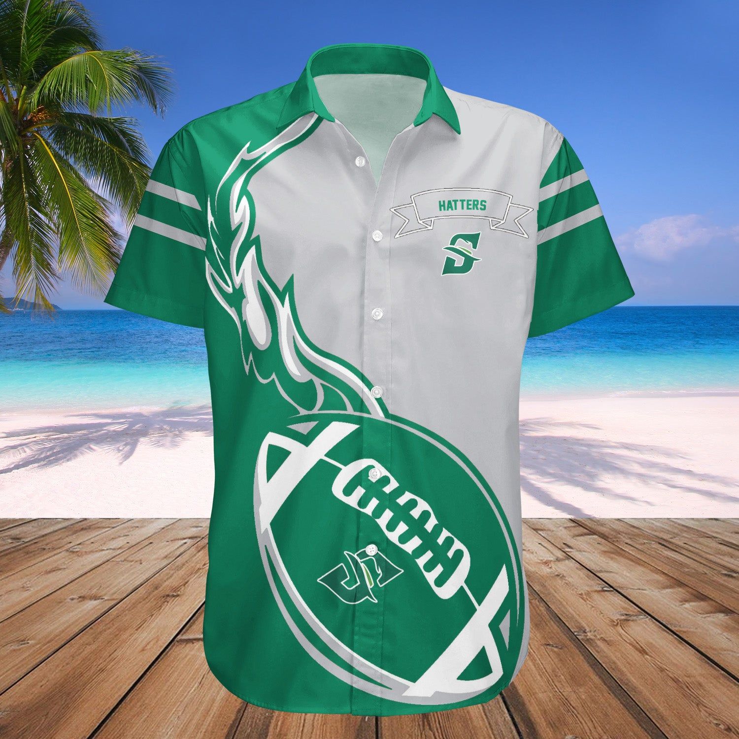 Stetson Hatters Hawaii Shirt Flame Ball – NCAA