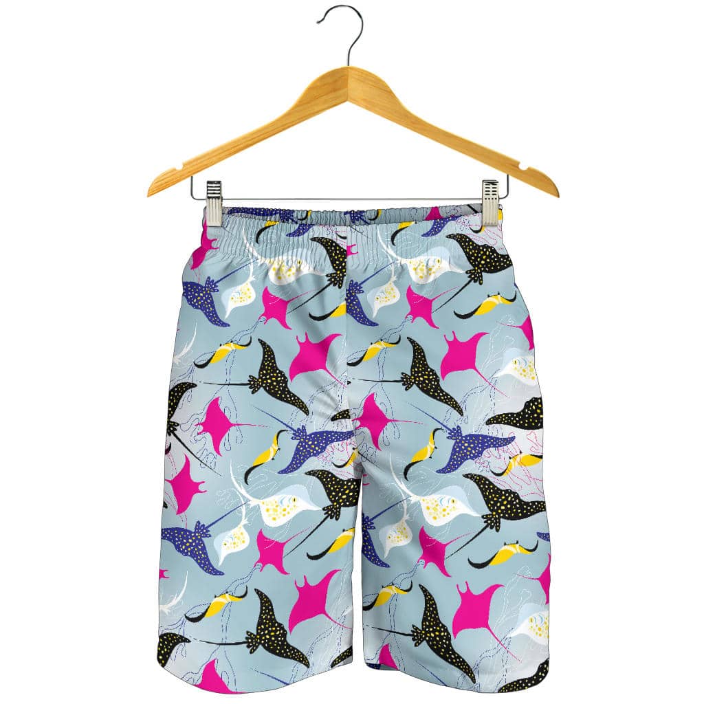 Stingray Pattern Print Design 01 For Men Women Kid Shorts