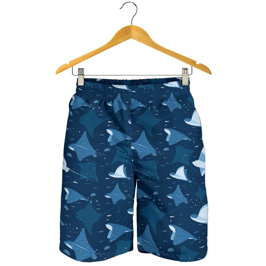 Stingray Pattern Print Design 04 For Men Women Kid Shorts
