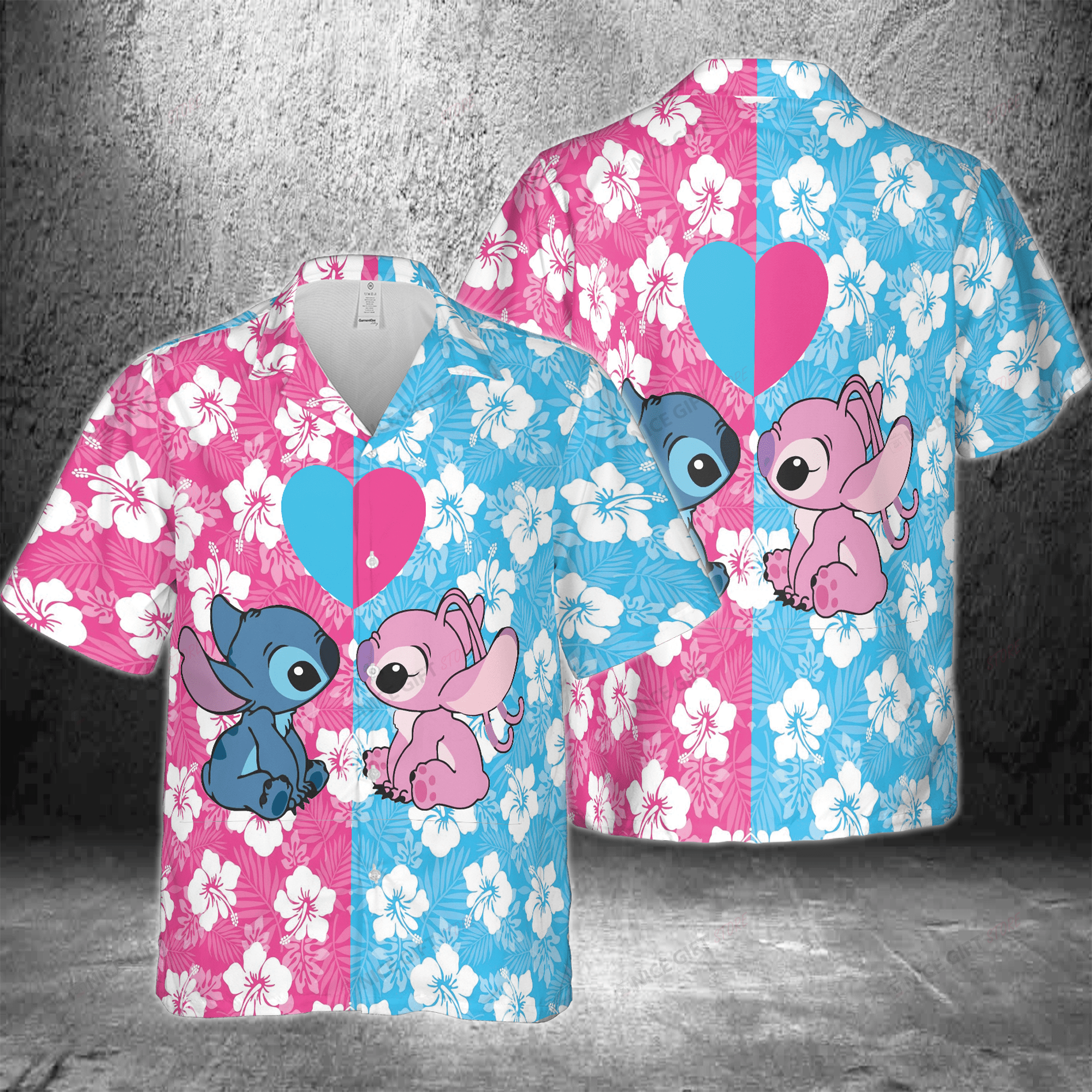 Stitchs Heartfelt Valentines Day Hawaiian Shirt