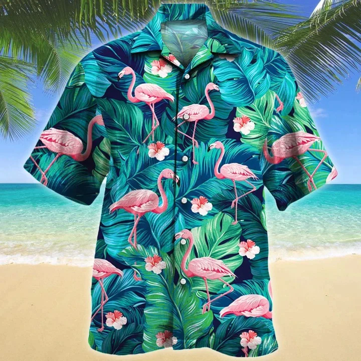 Stunning Flamingo Lovers Gift Summer Beach Palm Tree Trendy Hawaiian Shirt, Summer Aloha Hawaii Shirt For Men Women Stunning Flamingo Lovers Gift Summer Beach Palm Tree Trendy Hawaiian Shirt, Summer Aloha Hawaii Shirt For Men Women