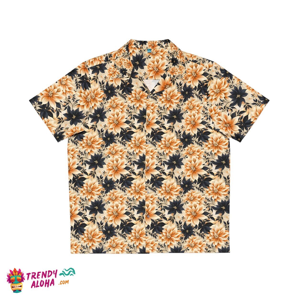 Stylish Geeky Luau Floral Hawaiian Shirt with a Nerdy Twist