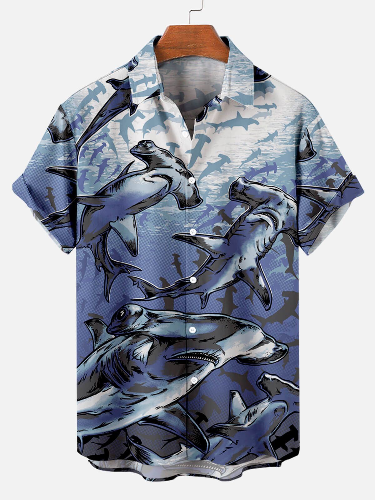 Subaquatic Hunters: Deep Sea Shark Hawaiian Shirt Subaquatic Hunters: Deep Sea Shark Hawaiian Shirt