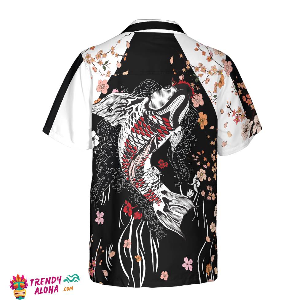Sukajan Style Koi Fish Hawaiian Shirt