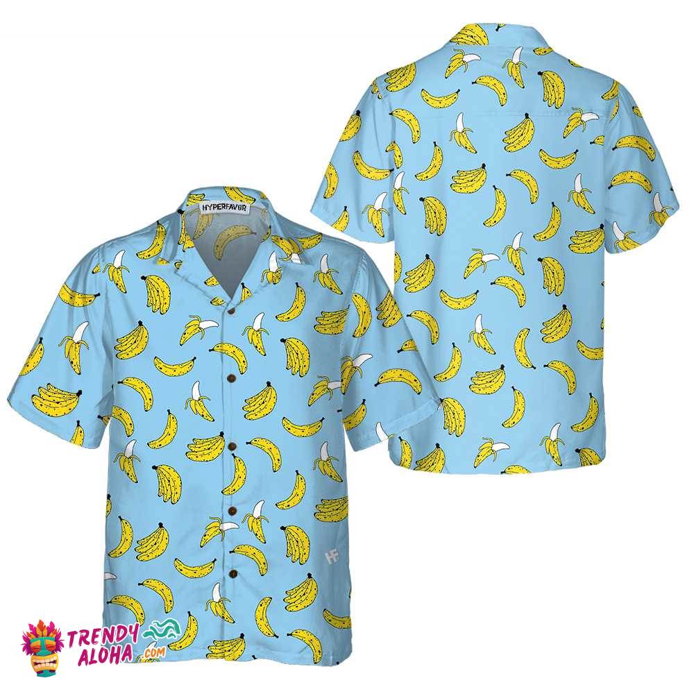 Summer Banana Seamless Pattern Hawaiian Shirt, Funny Banana Shirt For Adults, Banana Pattern Shirt Summer Banana Seamless Pattern Hawaiian Shirt, Funny Banana Shirt For Adults, Banana Pattern Shirt
