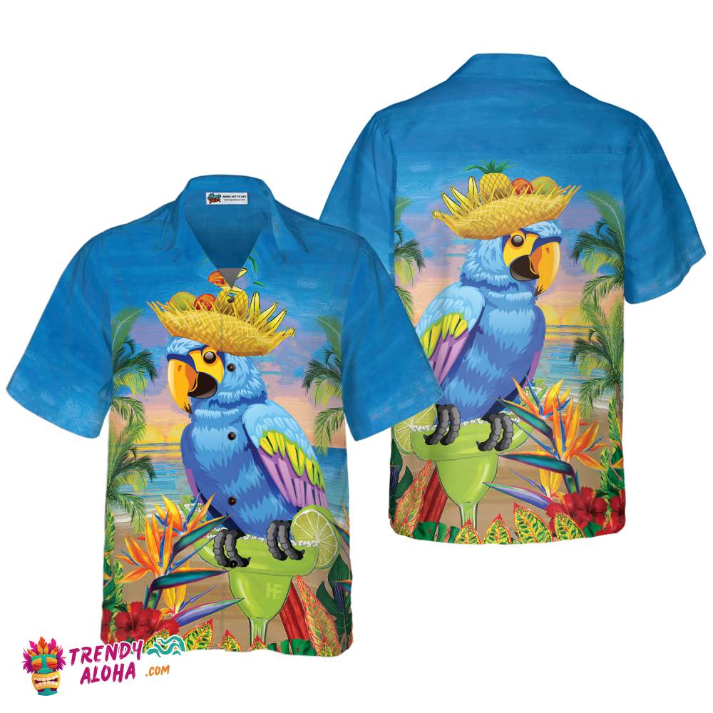 Summer Beach Parrot Hawaiian Shirt