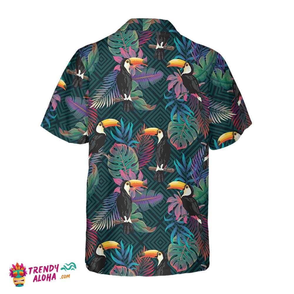 Summer Exotic Pattern With Toucan Bird Hawaiian Shirt, Tropical Toucan Shirt, Toucan Hawaiian Shirt For Men And Women