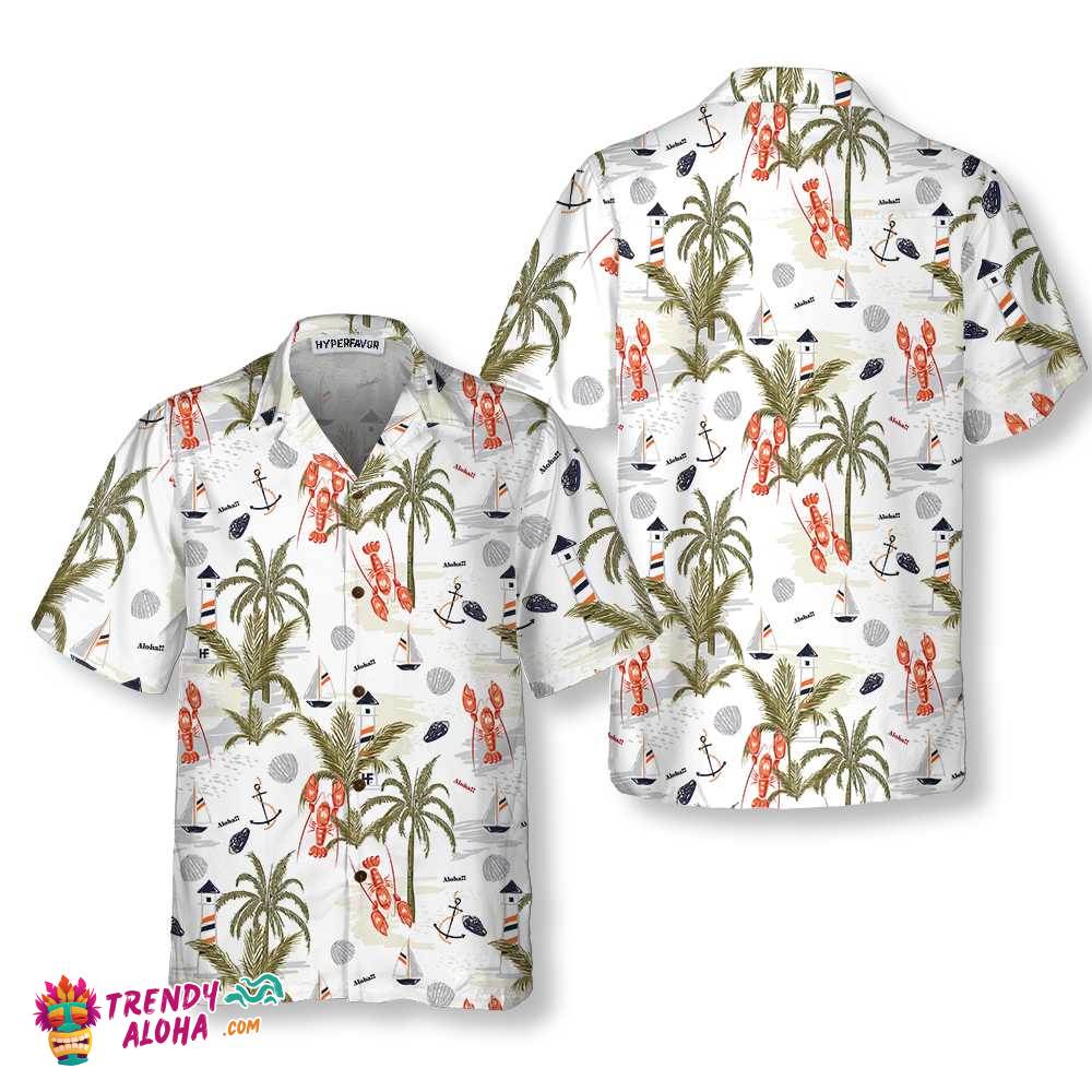 Summer Island Of Lobster Hawaiian Shirt, Tropical Lobster Shirt For Men & Women, Lobster Gift Idea Summer Island Of Lobster Hawaiian Shirt, Tropical Lobster Shirt For Men & Women, Lobster Gift Idea