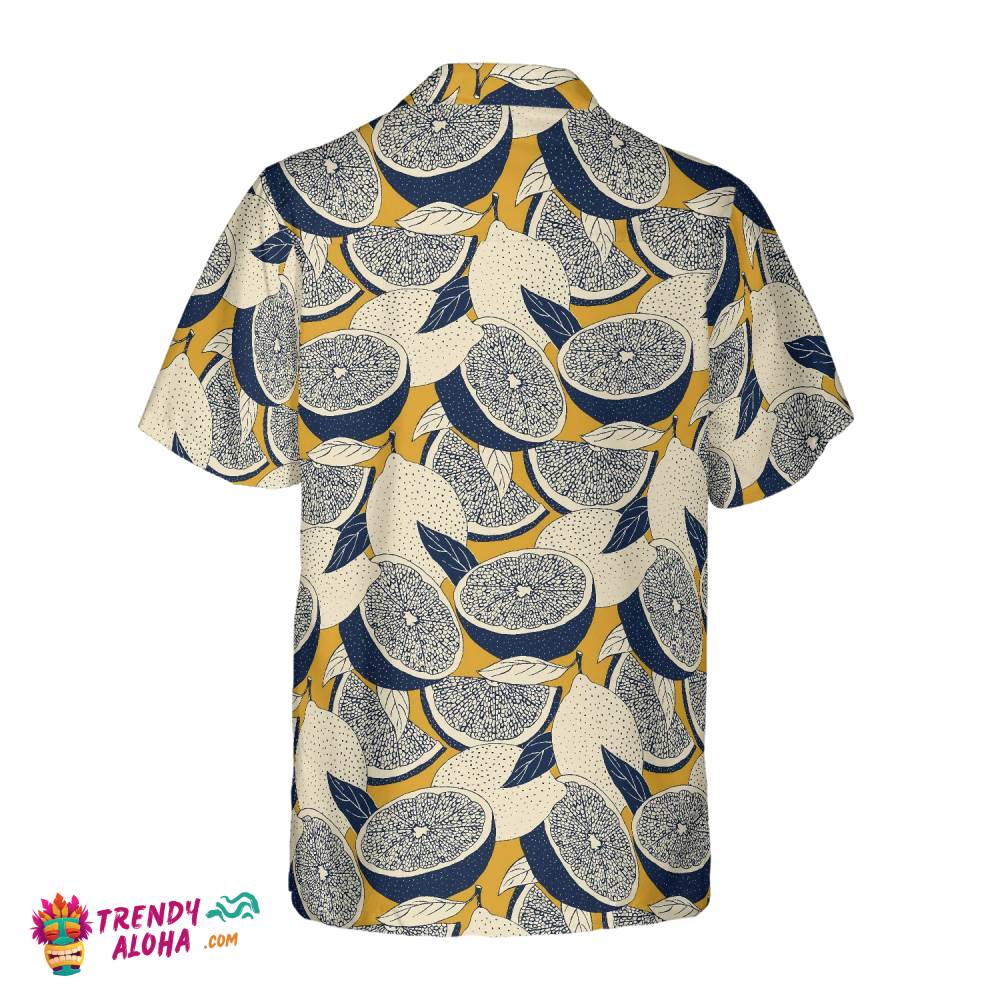 Summer Lemon Vintage Style Hawaiian Shirt