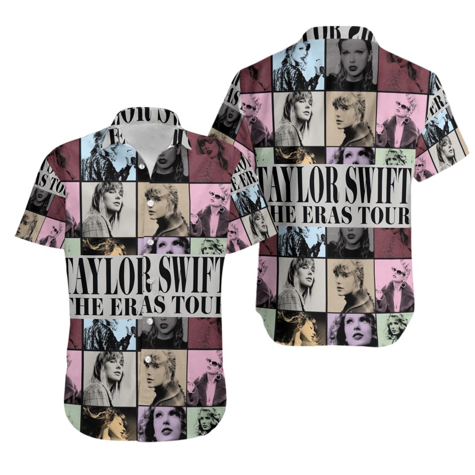 Summer-Ready Taylor Swift Hawaiian Shirt – Floral Tropical Design for Fans