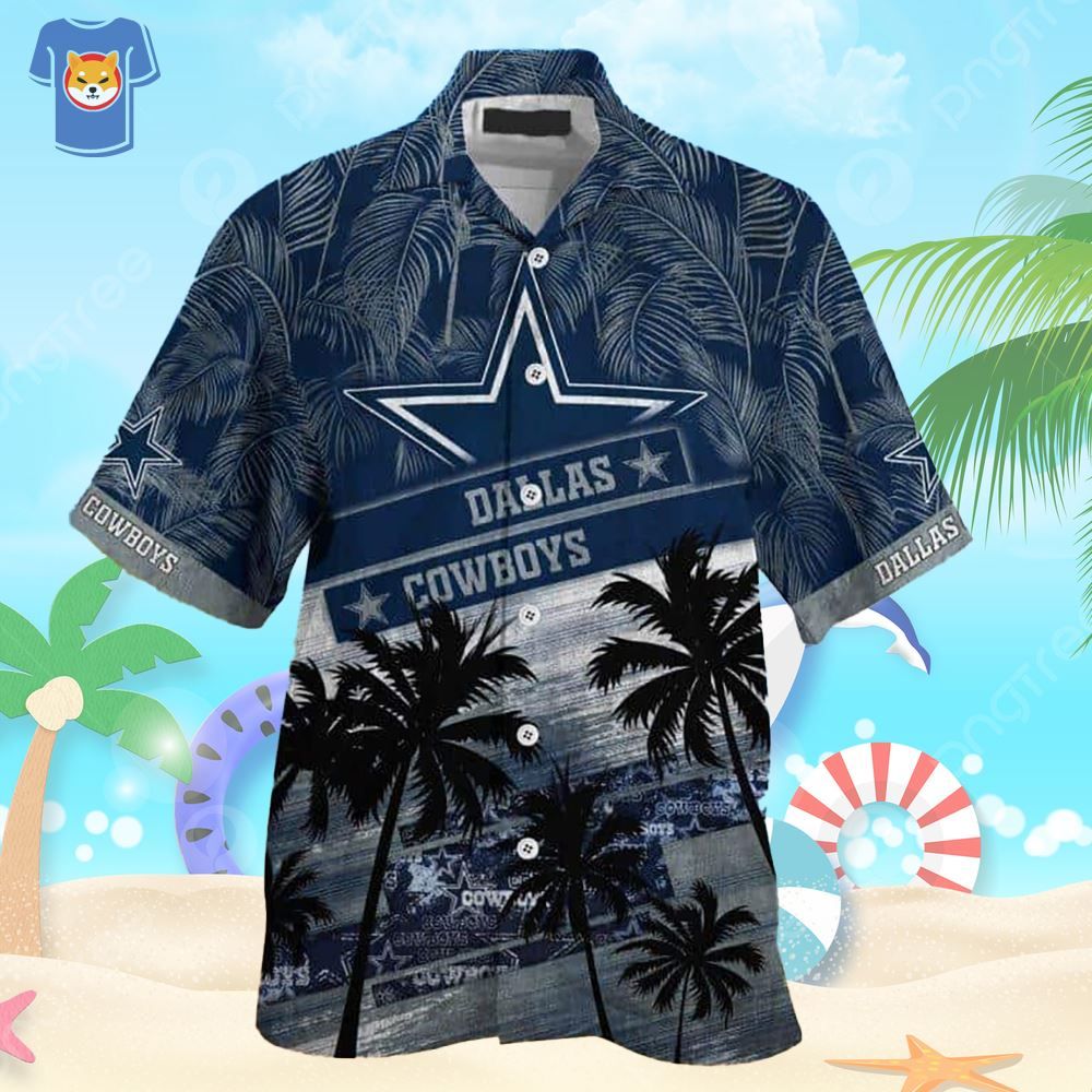 Summer Vacation Dallas Cowboys Hawaiian Football Shirt Gift
