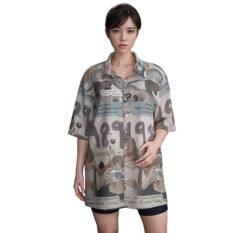 Summer Vibes Taylor Swift Hawaiian Shirt – Perfect for Concerts and Beach Days