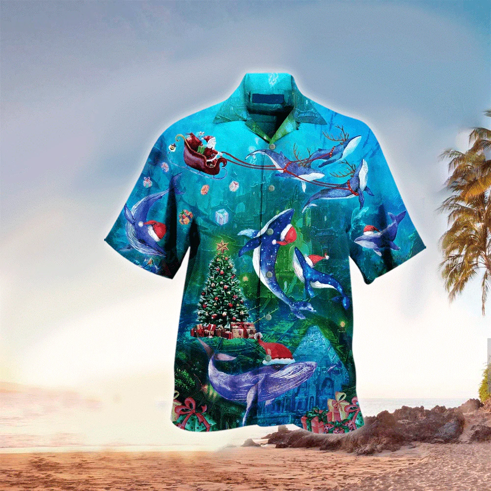 Summer Whale Lover Hawaiian Shirt for Ocean Enthusiasts